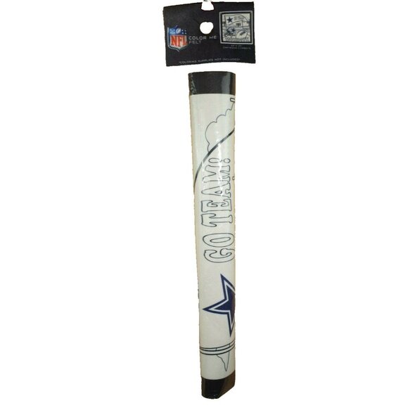 NFL Color Me Felt 23 x 23 Brass Grommet Banner Dallas Cowboys - Picture 1 of 4